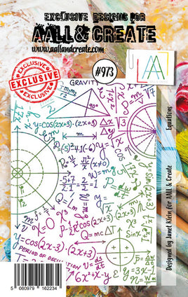 #973 Equations - A7 Stamp Set