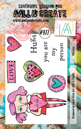#977 My Love - A7 Stamp Set