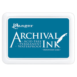 Ranger Archival Ink Pad #0 – Encre Olive Permanente, Résistante à L’Eau & Décoloration, 7,6×10,2 Cm