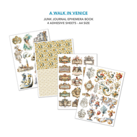 A Walk In Venice Junk Journal & Ephemera Book A4 32/Pkg