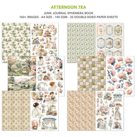 Afternoon Tea Junk Journal & Ephemera Book A4 32/Pkg