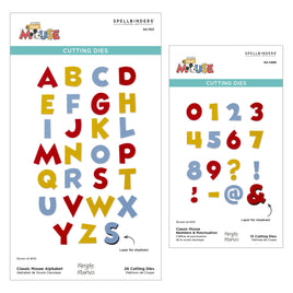 Classic Mouse Alphabet & Numbers BUNDLE Etched Dies