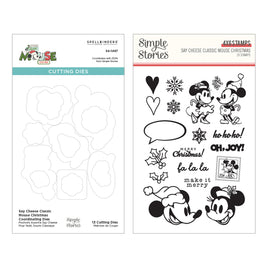 Simple Stories Say Cheese Classic Mouse Christmas Stamp & Die Bundle