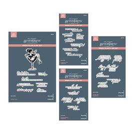 Happier Hour Sentiments BetterPress Plate & Die Set Bundle
