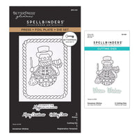 Snowman Wishes Press Plates + Free Gift Dies & Layered Stencil - BetterPress Society July 2026