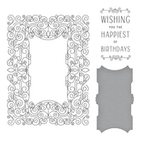 
              Swirl Birthday Frame Press Plate & Die Set from the BetterPress Collection
            