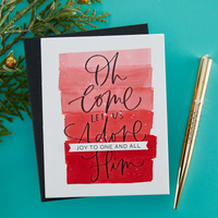 Merry & Bright Sentiment Strips Press Plate & Die Set from the More BetterPress Christmas Collection