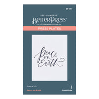 Peace on Earth Press Plate & Die Set from the BetterPress Christmas Collection
