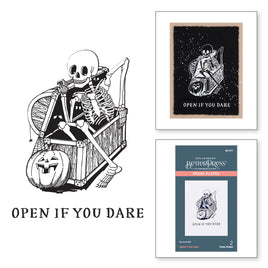 Open if You Dare Press Plates from the BetterPress Halloween Collection