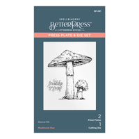 Mushroom Duo Press Plate & Die Set Press Plate from the BetterPress Autumn Collection
