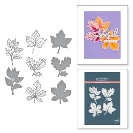 Autumn Leaves Press Plate & Die Set Press Plate from the BetterPress Autumn Collection