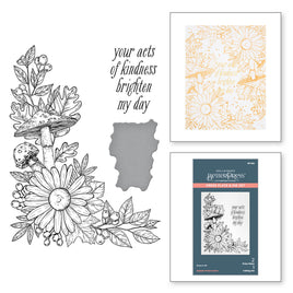 Autumn Floral Corner  Press Plate & Die Set from the BetterPress Autumn Collection
