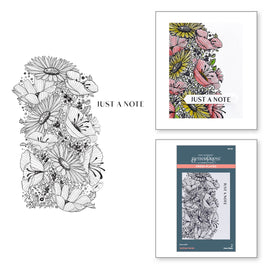 Sunflower Border Press Plate from the Serenade of Autumn Collection