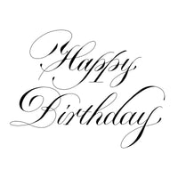 Copperplate Happy Birthday Plate