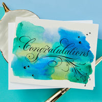 Copperplate Congratulations Plate
