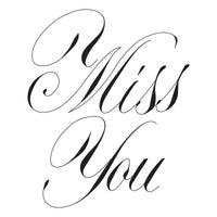 
              Copperplate Miss You Plate
            