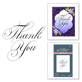 Copperplate Thank You Plate