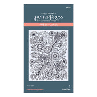 Kaleidoscope Flowers Press Plate from the Kaleidoscope Arch Collection