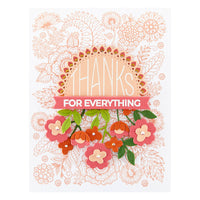 Kaleidoscope Flowers Press Plate from the Kaleidoscope Arch Collection
