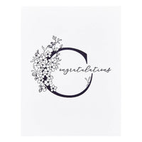 Floral C and Sentiment Press Plate