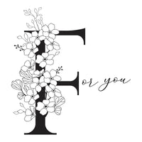
              Floral F and Sentiment Press Plate
            