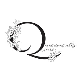 Floral Q and Sentiment Press Plate