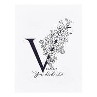Floral V and Sentiment Press Plate