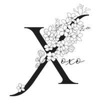 Floral X and Sentiment Press Plate