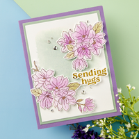 
              Spring Magnolias Press Plate and Die Set from the Spring Sampler Collection
            