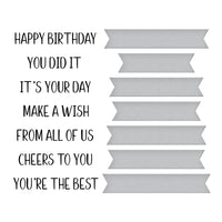 Cheers to You Sentiments Press Plate & Die Set from the Cheers to You Collection