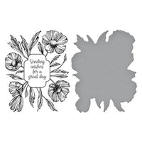Anemone Frame Press Plate & Die Set - BetterPress Society March 2024