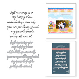 Family Sentiments Press Plate & Die Set
