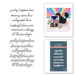 Magic Sentiments Press Plate & Die Set