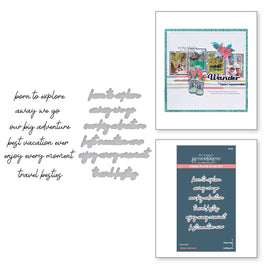 Wander Sentiments Press Plate & Die Set
