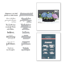 Nature's Botanical Garden Sentiments Press Plate & Die Set