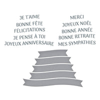 French Sentiments BetterPress Plate & Die Set