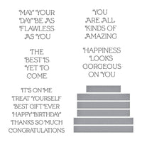 Flawless Sentiments Press Plates & Die Set