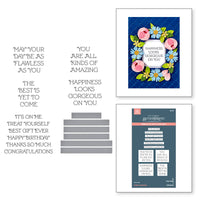 Flawless Sentiments Press Plates & Die Set