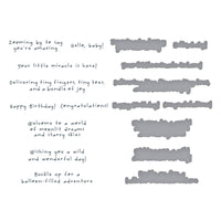 Little Smiles Sentiments BetterPress Plate & Die Set