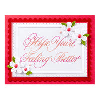 Copperplate Hope You're Feeling Better Press Plate