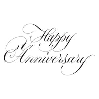 Copperplate Happy Anniversary Press Plate