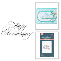 Copperplate Happy Anniversary Press Plate