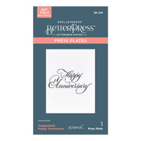 Copperplate Happy Anniversary Press Plate