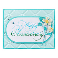Copperplate Happy Anniversary Press Plate
