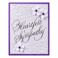 Copperplate Heartfelt Sympathy Press Plate