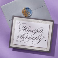 Copperplate Heartfelt Sympathy Press Plate