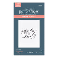 Copperplate Sending Love BetterPress Plate