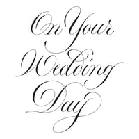 Copperplate On Your Wedding Day BetterPress Plate