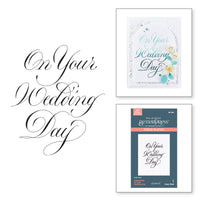 Copperplate On Your Wedding Day BetterPress Plate