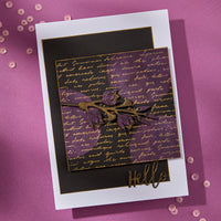 Script Text BetterPress Plate